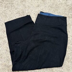 Women with Control navy knit capris, LP